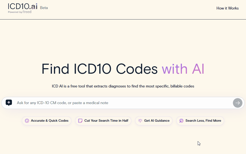 Search input interface